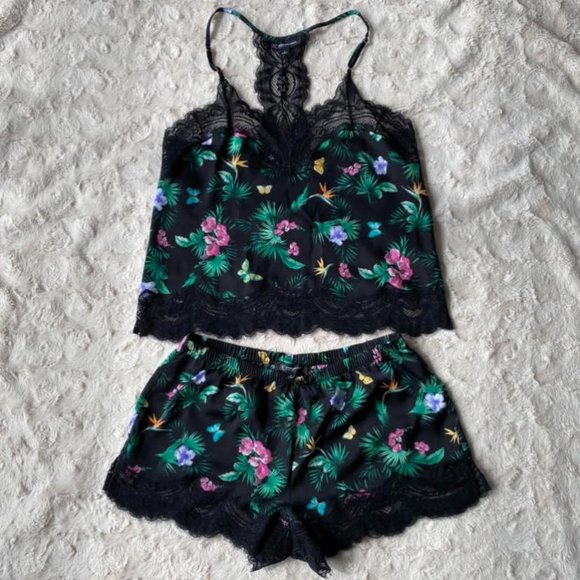 INC INTIMATES Set Matching Tropical Print - Picture 2 of 10
